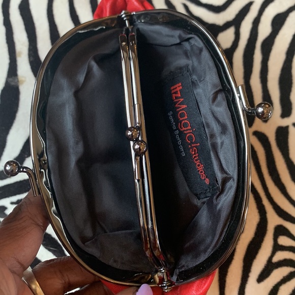 It’s Magic Studio Santa barbara vintage red leather large coin purse 7.5”x5” - Picture 12 of 12